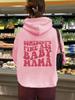 Talla Europea Transfronteriza Talla Europea Otoño e Invierno Ropa Europea y Americana Sudadera con Capucha de Manga Larga con Estampado de Letras