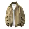 Otoño Nuevo Estilo Chaqueta de Cuero Estilo Retro Americano para Hombre Moda Tendencia Cuello Alto Cuero PU Moda para Pareja Ropa de Abrigo