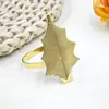 Nuevos Anillos para Servilletas Retro de Amazon, Soportes para Servilletas de Calabaza y Hoja de Arce, Anillos para Servilletas de Restaurante Occidental de Hotel, Anillos de Tela