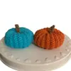 Amazon Comercio Exterior Transfronterizo Nuevos Adornos Decorativos de Calabaza Tejidos a Mano Diseño de Fiesta de Halloween Accesorios de Calabaza