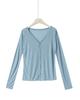 Cárdigan de Protección Solar Estilo Perezoso con Botones Manga Larga para Mujer Verano Delgado Puro Suelto Camisa Base Ligeramente Transparente Top Sexy Ins