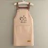 Delantal de Cocina Impermeable con Logo Impreso, Delantal Doméstico a Prueba de Aceite para Mujeres, Trabajo en Catering, Bolsillo para Teléfono de Gran Capacidad