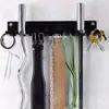 Estante de Pared con Ganchos para Barra, Cinturón, Cuerda para Saltar, Bandas de Resistencia, Estante de Almacenamiento para Equipo de Fitness, Accesorios para el Hogar