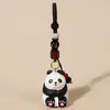 Llavero Colgante Tallado en Madera Panda Lindo para Mejor Amigo Colgante de Bolso Decoración de Regalo Souvenirs Culturales y Creativos de Sichuan Chengdu