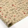 Papel de Presente de Natal Embalado em Rolo Grande Tamanho 76cm Floco de Neve Branco Rena Conjunto de Papel de Presente de Natal