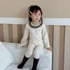 Venta al por mayor de pescado pequeño y caramelos de níspero, en stock, ropa de estar de algodón Lycra grado A, conjunto de ropa de otoño para niños (top y pantalones)