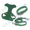 Coleira Arnês Personalizada para Cachorro Estilo Colete Material de Mergulho Confortável Conjunto de Arnês para Animal de Estimação Coleira de PVC Corda de Tração