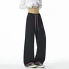 Otoño 2026 Nuevo Estilo Pantalones Deportivos de Pierna Recta sin Sombra Bloque de Color Bordado M-5XL HK261174-P33