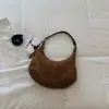 Bolsa Pequena Tote de Ombro Único com Textura Fosca Cor Sólida Estilo Retrô de Nicho Nova Chegada Outono 2026 para o Dia a Dia de Alto Valor Tendência