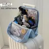 Bolsa de Maquiagem Portátil para Mulheres ao Sair, Bolsa de Armazenamento Vertical de Grande Capacidade para Pincéis de Maquiagem e Produtos de Skincare para Viagens de Negócios e Viagens, com Compartimentos Separados para Artigos de Higiene Pessoal