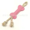 Juguete de Entrenamiento Resistente a Mordidas para Perros en Stock, Juguete para Perro Mascota Cuerda de Algodón, Juguete para Mascota con Forma de Hueso
