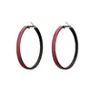 Pendientes Retro Franceses de Cuero PU de Color Contrastante, Estilo Nuevo, Gama Alta, Pendientes Únicos, Diseño, Elegantes, Pendientes de Cuero para Mujer