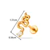 Brincos Hensen de Aço Inoxidável com Rosca Interna, Aranha Coração Micro-Incrustada com Zircônia, Piercing para Lábio, Lóbulo da Orelha, Cartilagem