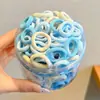 Lindos Scrunchies del Tamaño de un Pulgar para Niñas Pequeñas, Suaves con el Cabello, Bandas Elásticas de Goma, Cuerdas para el Cabello de Anillo de Toalla