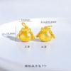 Pingente de Bolsa da Sorte Banhado a Ouro Vietnamita para Homens e Mulheres, Pingente de Bolsa da Sorte Estilo Chinês, Colar Versátil para DIY, Acessório de Corrente para Clavícula
