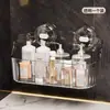 Prateleira de Armazenamento para Banheiro Ventosa Prateleira de Canto para Banheiro Prateleira de Armazenamento para Banheiro Prateleira de Lavatório Montada na Parede Sem Furos