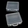 Caja de herramientas portátil de tamaño pequeño, caja vacía, caja de almacenamiento de plástico transparente PP, protección del medio ambiente para el hogar, equipo de pesca, rompecabezas, accesorios, caja organizadora