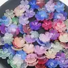 Nuevos accesorios de material de cuentas acrílicas de 18 mm, degradado jelly, pétalos de flor de cerezo, para manualidades DIY (solo pétalos)