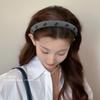 Elegante laço esponja faixa de cabelo feminino verão alta craniana superior pressão cabelo shampoo faixa de cabeça 2024 novo conjunto de cabelo all-match headwear
