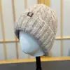 Gorro Sencillo de Lana para Mujer Otoño Invierno Versátil Cara Delgada Holgado Gorro de Punto 2026 Nuevo Elegante