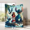 Explosiones Transfronterizas temu Xiyin Daifa Manta Linda de Dibujos Animados Stitch Impresión Digital Manta de Verano para Oficina con Aire Acondicionado