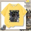2026 Novo Modelo Infantil Divertido Força Delta Dragão Inseto Abstrato Algodão Puro Meninos Descolado Casual Camiseta de Manga Curta