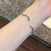 Nuevo Brazalete de Serpiente Diseño de Apertura Nicho Personalizado Lujo Ligero Versátil Estilo ins Hermoso Brazalete Joyería