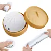 1 pieza-Bollo Brillante con Vaporizador de Alimentos Juguetes de Escritorio Elásticos Kawaii Bollo de Bola de Masa Suave Juguete de Simulación Bola de Masa para Apretar Fiesta de Cumpleaños