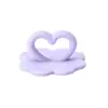 Hebilla Creativa de Silicona en Forma de Corazón Parche para Vaso de Agua Accesorios de Joyería DIY Accesorios para Funda de Teléfono Móvil Borla Coreana Colgante DIY