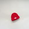 Gorro de lana simple de invierno para niños y niñas, gorro de punto sin pompón, guapo, neutro, con etiqueta pequeña de tela