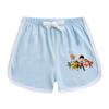 Traje de manga corta para niño y niña del equipo Wangwang, verano dulce estilo occidental, nuevo traje casual de dos piezas de shorts para niña