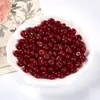 Contas de ábaco de vidro em cores de doce, contas redondas achatadas, pulseira DIY feita à mão, colar, acessórios de joalheria infantil, em estoque, atacado