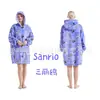 Ropa de invierno de franela con capucha de dibujos animados transfronteriza para adultos, grosor aumentado para hombres y mujeres, ropa perezosa para parejas, venta al por mayor