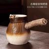 Tetera de Té con Leche Horneada Horno de Invierno Tetera Tetera Tetera Olla de Cerámica para Uso Doméstico Interior Estufa de Carbón Estufa de Horneado para Reuniones Shihuai