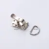 Botões de Metal para Casaco de Pelo de Vison com Diamantes, Gancho Especial para Roupas de Pelo de Luxo Femininas, Botões de Bico de Pato em Couro