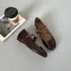 Populares zapatos Mary Jane sencillos de estilo francés para mujer, nuevo modelo de otoño 2026, con aumento de altura interno, cómodos y versátiles para ir al trabajo