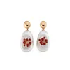 Pendientes de perla asimétricos estilo europeo y americano, pendientes de moda de nicho de alta gama, pendientes llamativos únicos y versátiles