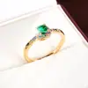 Anillo dulce de colores con circonita estilo Xiaohongshu, moderno, simple, versátil para mujer, venta al por mayor de joyería, artículo popular transfronterizo