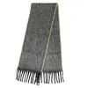 Bufanda Trenzada Gruesa Estilo Europeo y Americano Transfronteriza para Mujer, Moderna, Sencilla, Versátil, Engrosada, Bufanda Trenzada de Bloques de Color