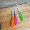 Caja de Color Caramelo con Mango Medio Cuchillo para Fruta Venta Directa de Fábrica Comercio Exterior Cocina del Hogar Cuchillo para Dormitorio Ligero Afilado y Barato