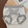 Calcinha Feminina de Renda Floral Lyocell 10A Antibacteriana com Forro de Seda Cintura Alta Respirável Modeladora de Barriga