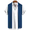 Comercio electrónico transfronterizo popular nuevo de verano para hombre impresión digital 3D tendencia de ocio hawaiana camisa de manga corta