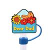 8/10m Día del Padre Celebridad de Internet Tapón Antipolvo Sombrero de Paja Creativo DIY Accesorios de Pajita para Vaso de Agua Comercio Electrónico Transfronterizo Listo para Enviar