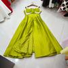 Vestido Princesa Exquisito Francês Estilo Europeu e Americano Nanyou com Alças, Laço, Sem Mangas Longo, Vestido Formal