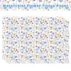 Papel Copiador Floral Colorido Wx274 17g Papel de Embrulho à Prova de Umidade para Doces de Presente Papel Decorativo de Pera com Flores Azuis Pequenas