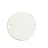 Venta al por mayor de fábrica 6-30 mm doble agujero cobre liso disco grabado logo pendientes de viento minimax colgante accesorios de cobre