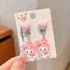 Accesorios Periféricos de Zootopia Aretes para Niños Clips para Orejas de Niña Sin Dolor Sin Perforar Conejo Oficial de Policía Judy Accesorios
