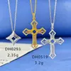 Collar de plata de ley s925 con soporte para colgante de cruz biselada cuadrada de 5 mm para incrustar piedra natural, cristal, accesorios DIY