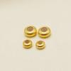 Vietnam oro silicona cuentas de posicionamiento cuentas ajustables fuerte retención de color galvanizado al vacío hecho a mano accesorios DIY pulsera pulsera cuentas espaciadoras