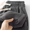 Calças Casuais de Alta Qualidade Jovens Modernas Patchwork Elásticas Calças Esportivas Soltas Moda Marca Moderna Shorts de Verão